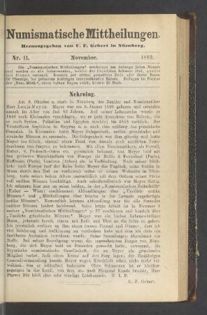 Nr. 11. November 1882