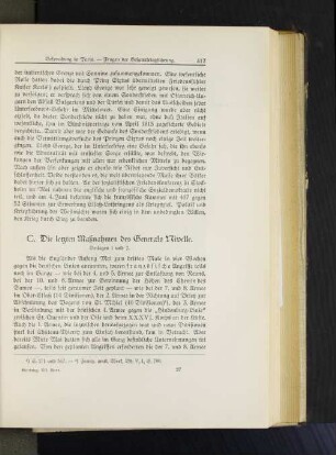 C. Die letzten Maßnahmen des Generals Nivelle.