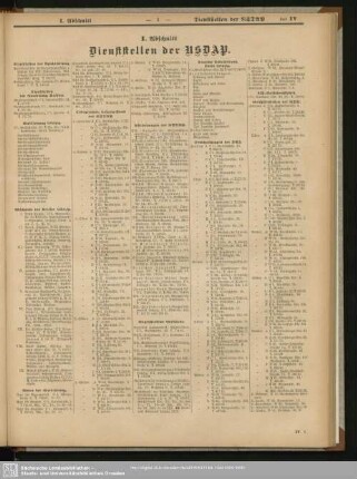 I. Abschnitt. Dienststellen der NSDAP