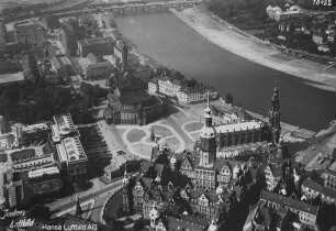 Innere Altstadt von Dresden : Blickrichtung Norden