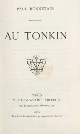 Au Tonkin