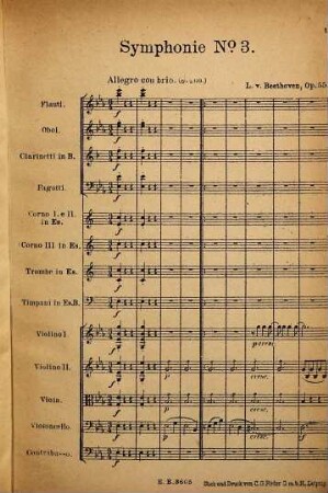 Symphonie No. 3 Es-dur : (Eroica) ; op.55