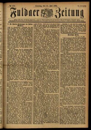 Ausgabe vom Sonntag, den 31. Juli 1892.