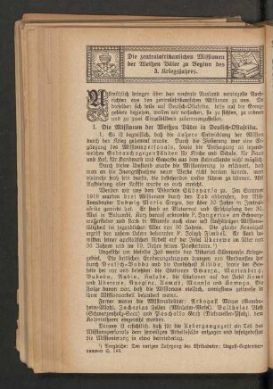 Die zentralafrikanischen Missionen der Wetßen Väter zu Beginn des 3. Kriegsjahres