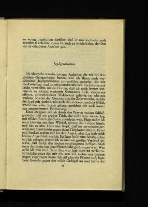 Jagdgeschichten