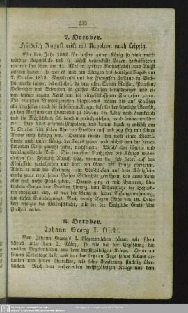8. October. Johann Georg I. stirbt