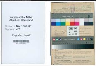 Entnazifizierung Josef Keppeler , geb. 07.01.1899 (Arbeiter)