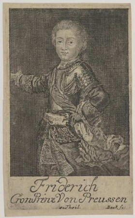 Bildnis des Friderich Cron=Prinz Von Preussen