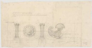 Thiersch, Friedrich von; Wiesbaden; Kurhaus - Brüstungsgeländer Südfassade (Teilansicht)