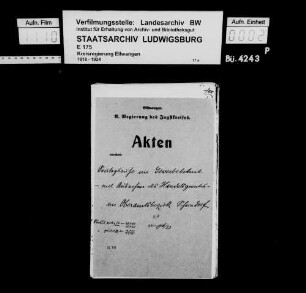 Sonntagsruhe im Gewerbebetrieb mit Ausnahme des Handelsgewerbes, OA Schorndorf