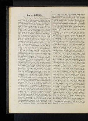 Über den Selbstmord. Von Senior D. Behrmann, Hamburg.