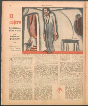 El cajero : Monólogo para Pepe Arias