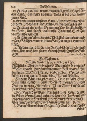 In Pestzeiten.