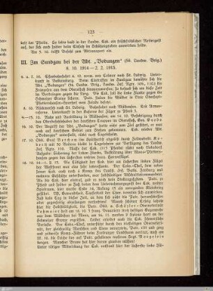 III. Im Sundgau bei der Abt. "Bodungen"