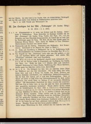 III. Im Sundgau bei der Abt. "Bodungen"
