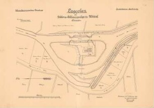 Wehr- und Schleusenanlage, Wittorf: Lageplan 1:500