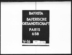 Die Reisen des Prinzen Heinrich nach Paris und Belgien