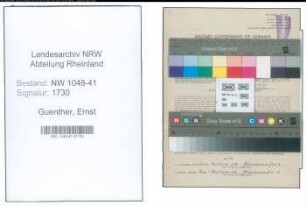 Entnazifizierung Ernst Guenther , geb. 09.01.1915 (Werkmeister)