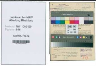 Entnazifizierung Franz Wallraf , geb. 16.11.1903 (Abtl.Leiter)