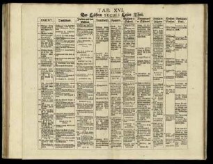 Tab. XVI. Des Eilfften Seculi Erster Theil