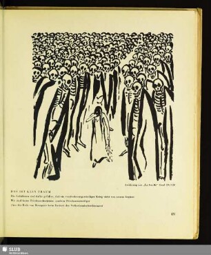 Das ist kein Traum : Zeichnung aus "La feuille", Genf 1917/20