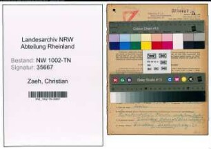 Entnazifizierung Christian Zaeh , geb. 03.07.1899 (Spediteur)