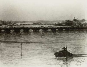 Hochwasser auf der Elbe in Dresden