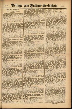 Zweite Ausgabe vom Samstag, den 13. Juli 1895.