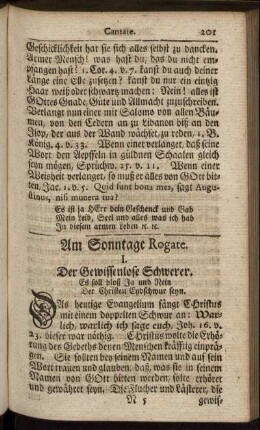 Am Sonntage Rogate. - Am Dritten Heil. Pfingst-Tage.