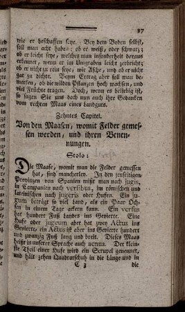 Zehntes Capitel. [bis] Neunzehntes Capitel.