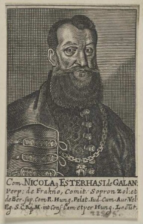 Bildnis des Nicolaus Eszterhasi