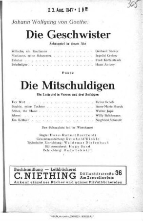 Die Mitschuldigen