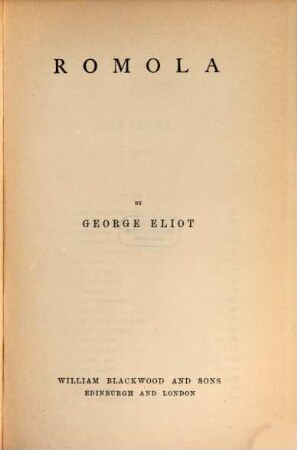 George Eliot's works. 6