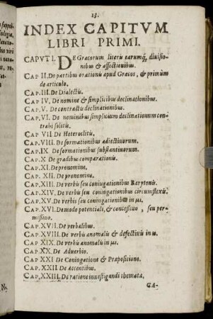Index Capitum Libri Primi.