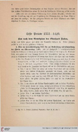 Erste Periode 1353-1429