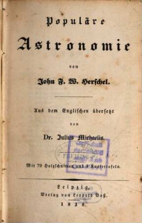 Populäre Astronomie