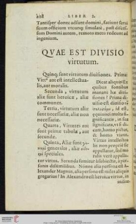 Qvae Est Divisio virtutum
