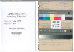 Entnazifizierung Wilhelm Jaspers , geb. 30.09.1897 (Landwirt)