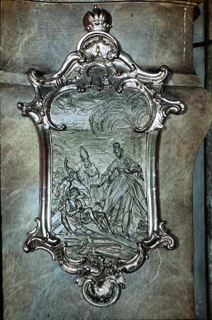 Helena erkennt das Heilige Kreuz, weil ein Toter durch Berührung mit ihm zum Leben erweckt wird