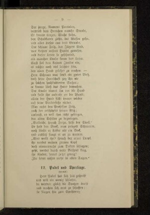 12. Pudel und Sperlinge.