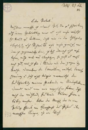 Brief vom 27./28. Februar 1882
