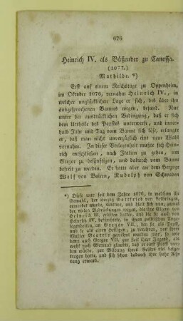 Heinrich IV. als Bueßender zu Canossa