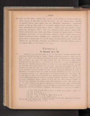 Excursus I.