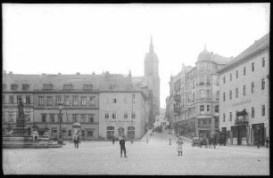 Annaberg. Markt und Große Kirchgasse