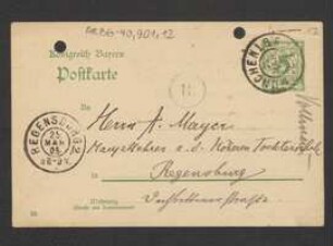 Brief von Franz Vollmann an Anton Mayer