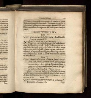 Exercitatione XV.