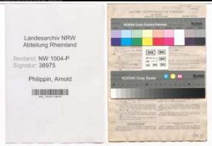 Entnazifizierung Arnold Philippin , geb. 28.03.1876 (Verw.Beamter)