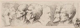 Kopfstudien, Blatt 4 aus der Serie "Varie figurae et probae"