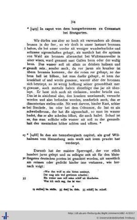 In caput von dem hungerbronnen zu Connstatt bei Stutgarten.