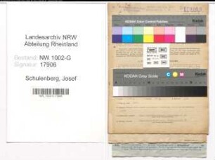 Entnazifizierung Josef Schulenberg, geb. 14.03.1895 (Geschaeftsfuehrer)